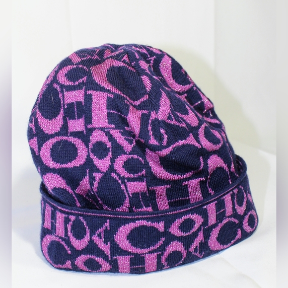 Coach logo beanie, EUC - Picture 2 of 9